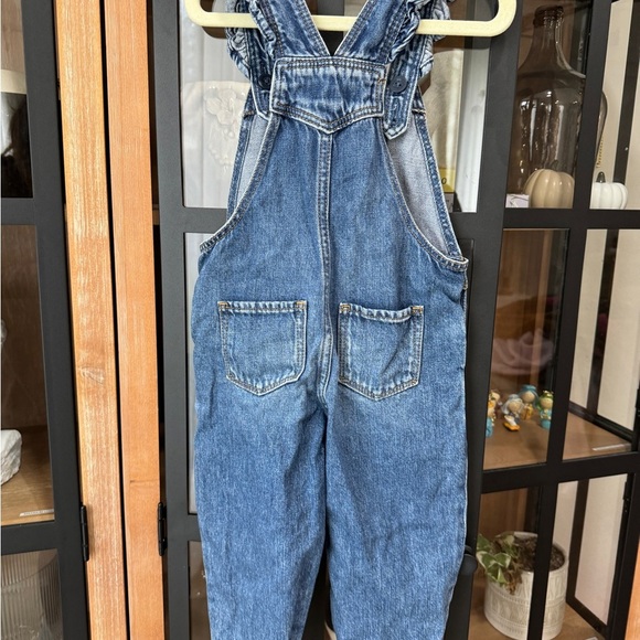 GAP Kids disney minnie mouse overalls embroidered toddler girl denim ruffles - Picture 3 of 10